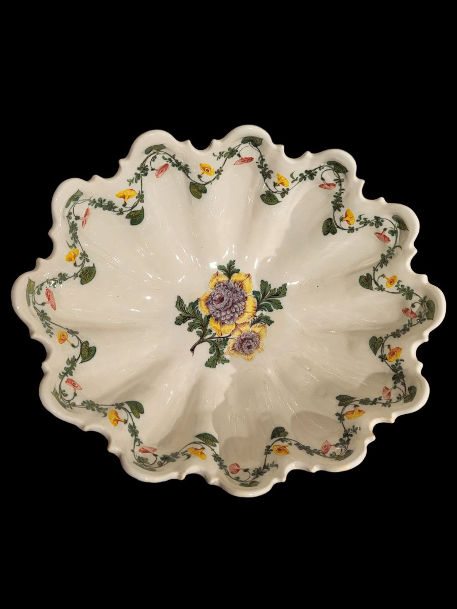 Rinfrescatoio in maiolica policroma, XIX secolo-photo-2