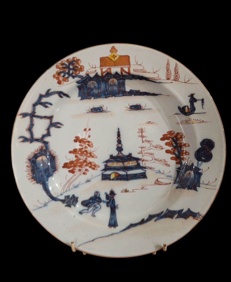 Tre piatti in maiolica di Milano, manifattura Felice Clerici o Pasquale Rubati-photo-3