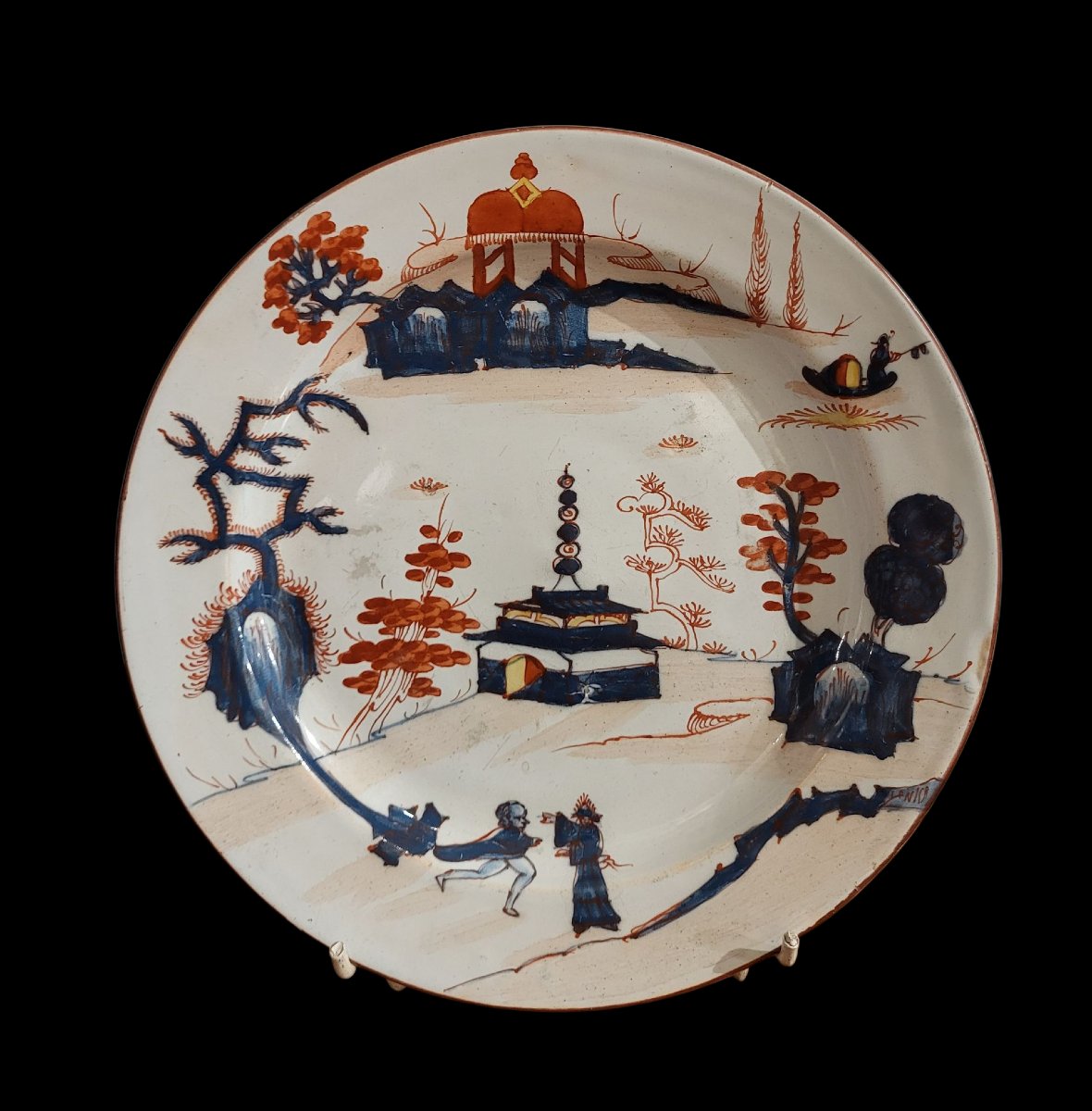 Tre piatti in maiolica di Milano, manifattura Felice Clerici o Pasquale Rubati-photo-4