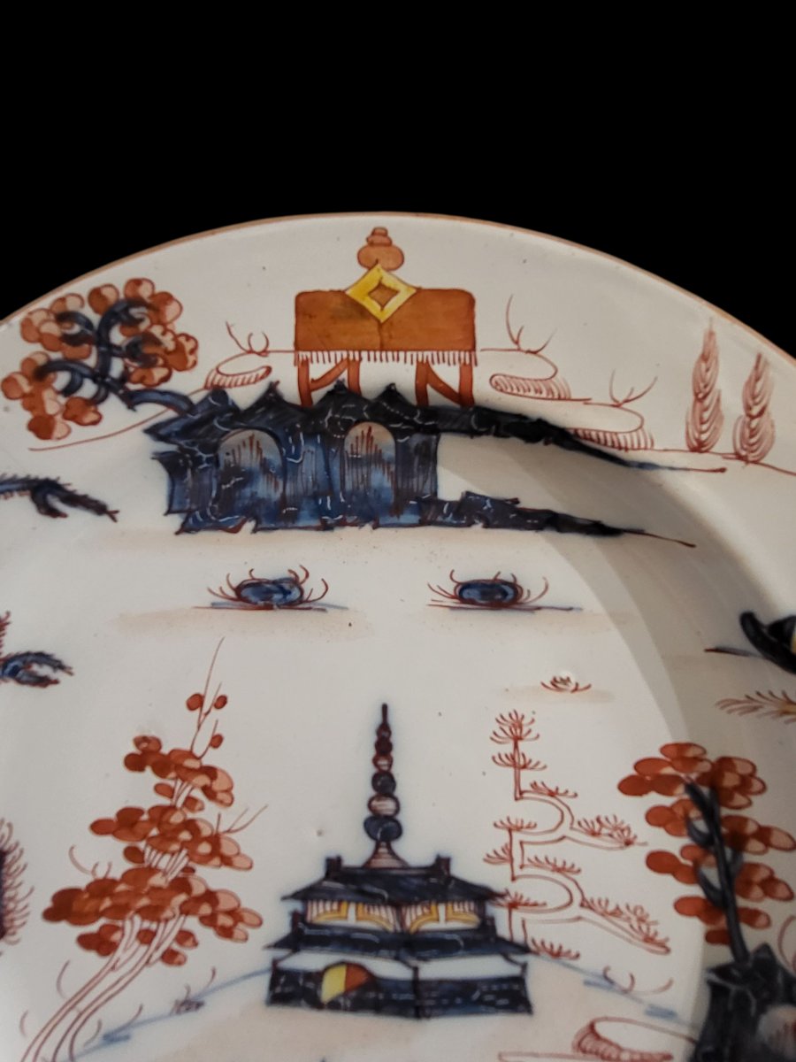 Tre piatti in maiolica di Milano, manifattura Felice Clerici o Pasquale Rubati-photo-5