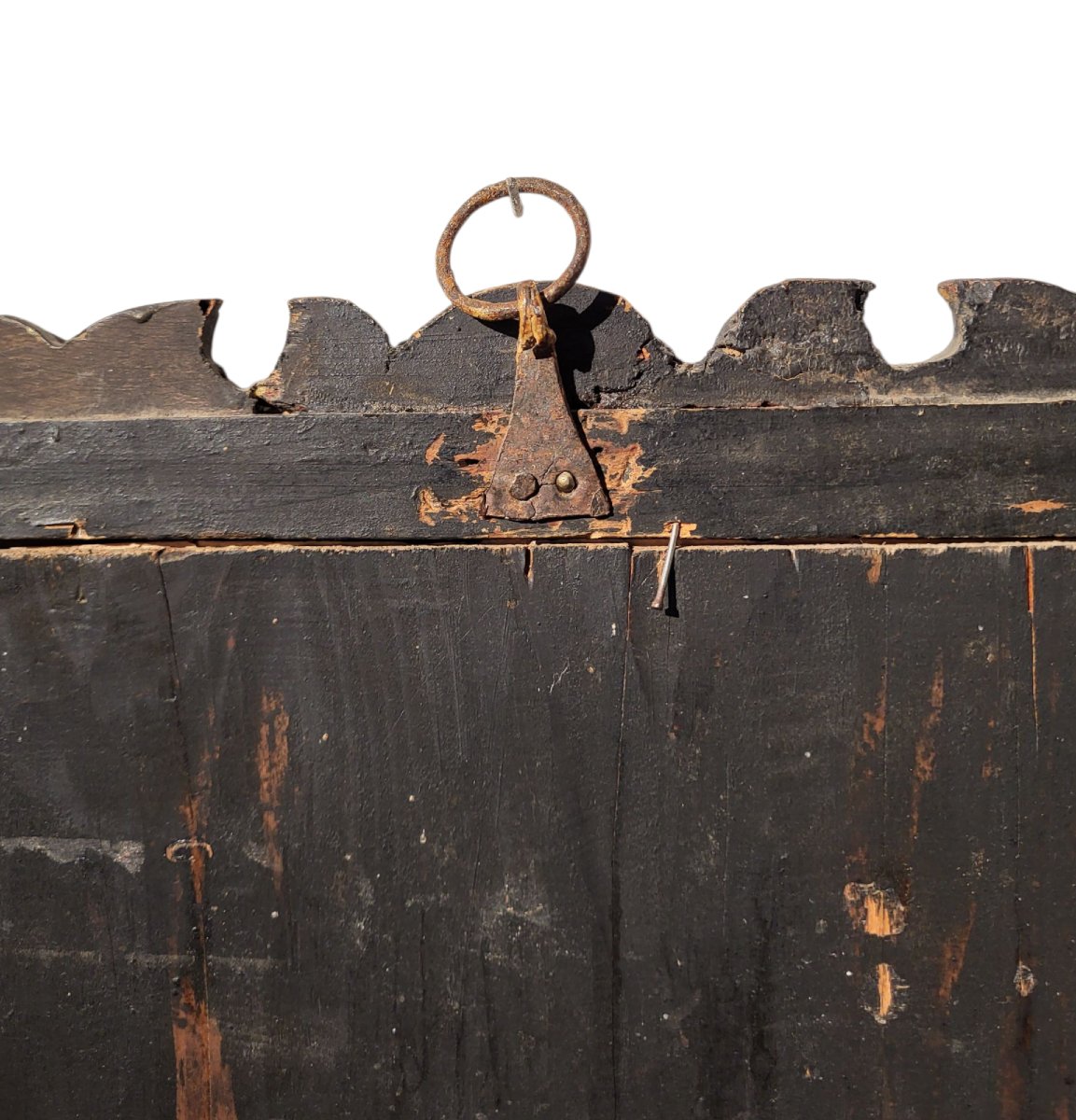 Cornice dipinta e laccata a motivi floreali, Piemonte, XVIII sec-photo-1