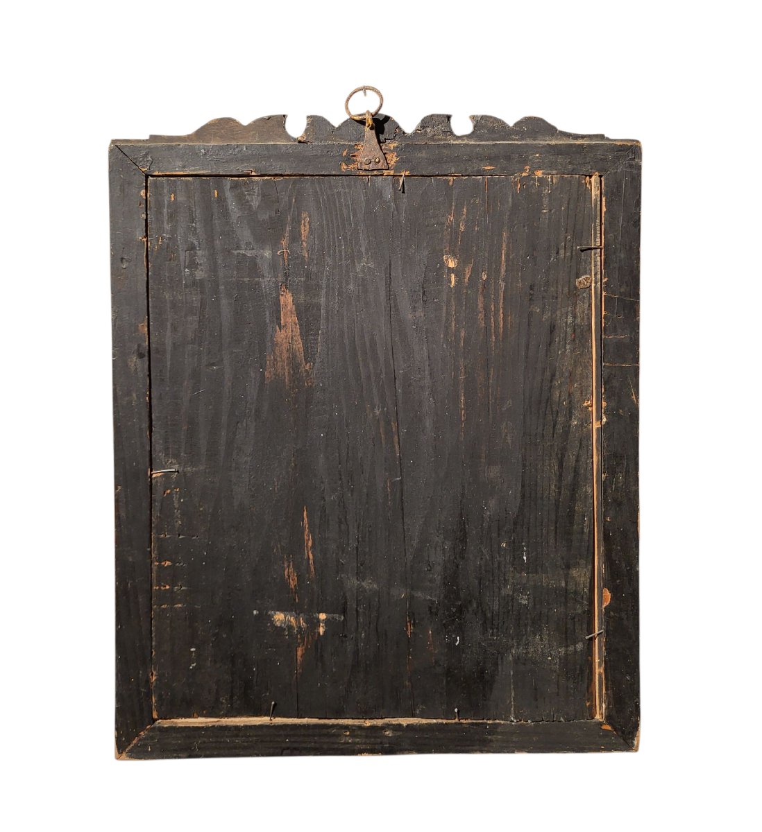 Cornice dipinta e laccata a motivi floreali, Piemonte, XVIII sec-photo-2