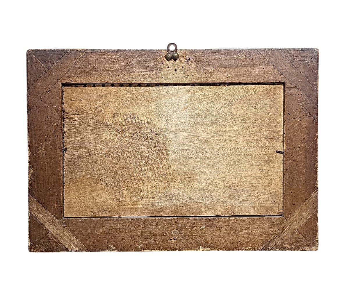 Cornice intagliata e dorata con incisione antica, Piemonte, XVIII secolo-photo-4