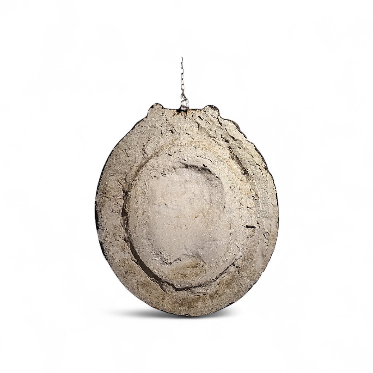 Medaglione in stucco laccato e argentato. Toscana, fine XVII- inizio XVIII secolo. -photo-5