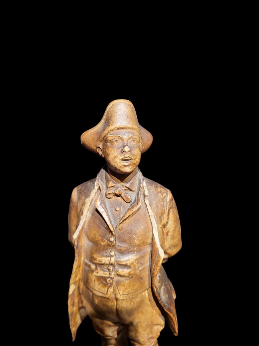 Statuetta in terracotta raffigurante Gianduia, Piemonte, prima metà del XIX secolo. -photo-2