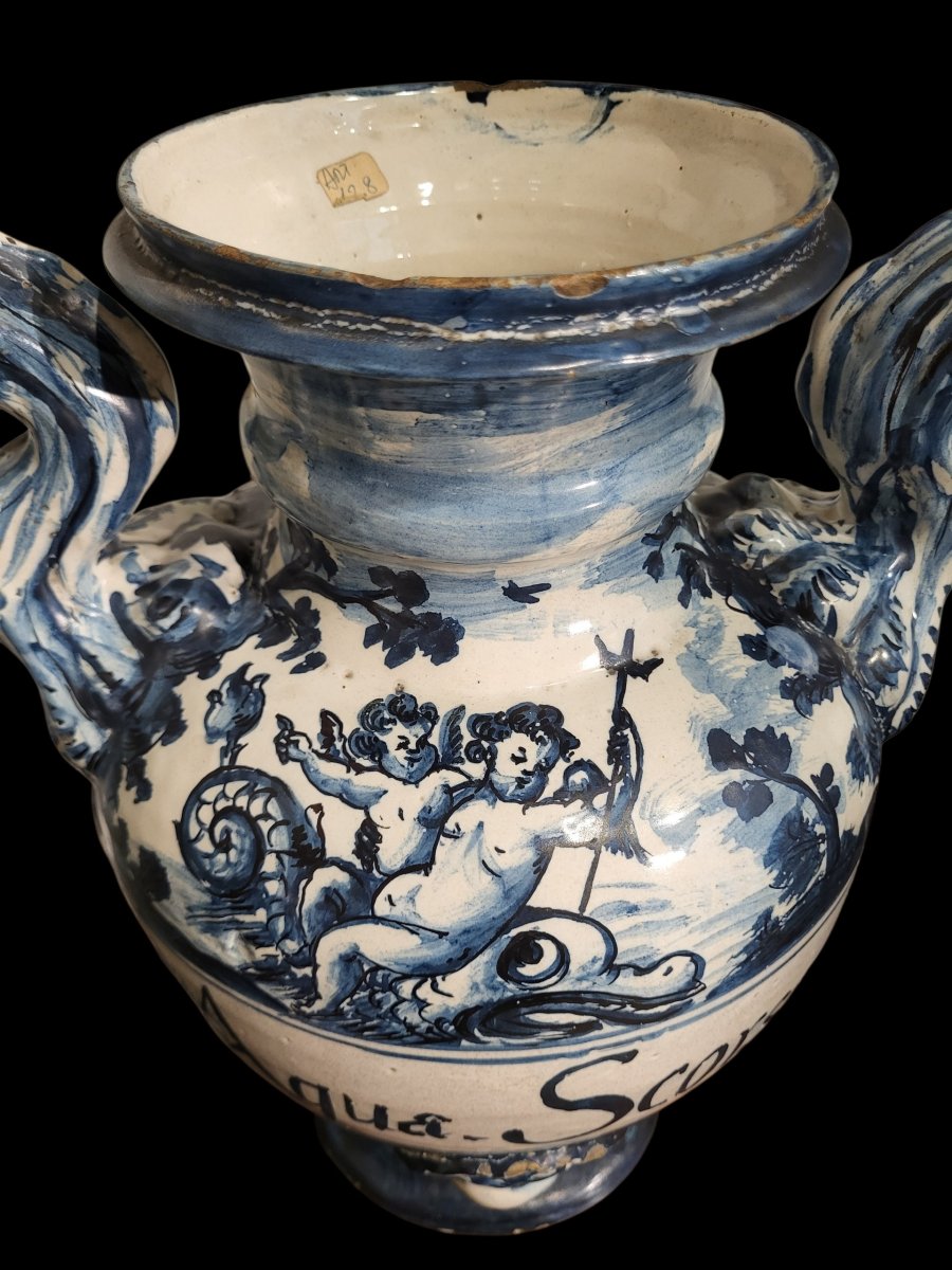 Vaso in maiolica di Savona, metà XVII secolo.-photo-4
