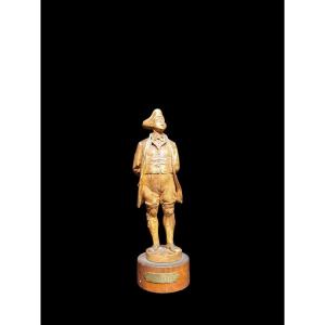 Statuetta in terracotta raffigurante Gianduia, Piemonte, prima metà del XIX secolo. 