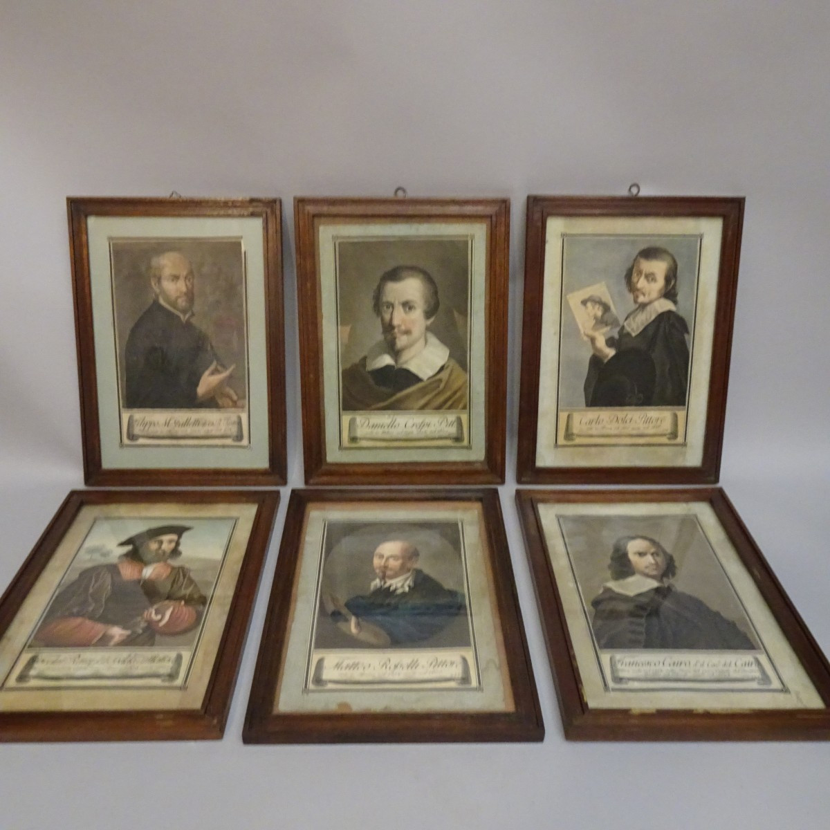 Collezione di 25 incisioni raffiguranti pittori XVIII secolo-photo-3