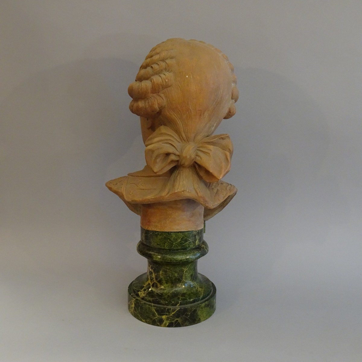 Scultura in terracotta busto di Filippo di Borbone  XIX secolo-photo-2