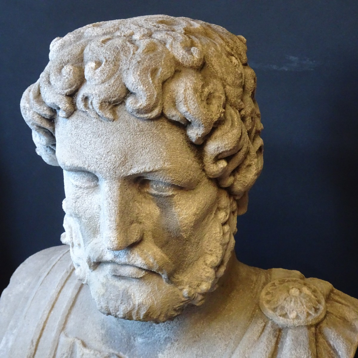 Busto di Imperatore romano  XIX secolo-photo-3