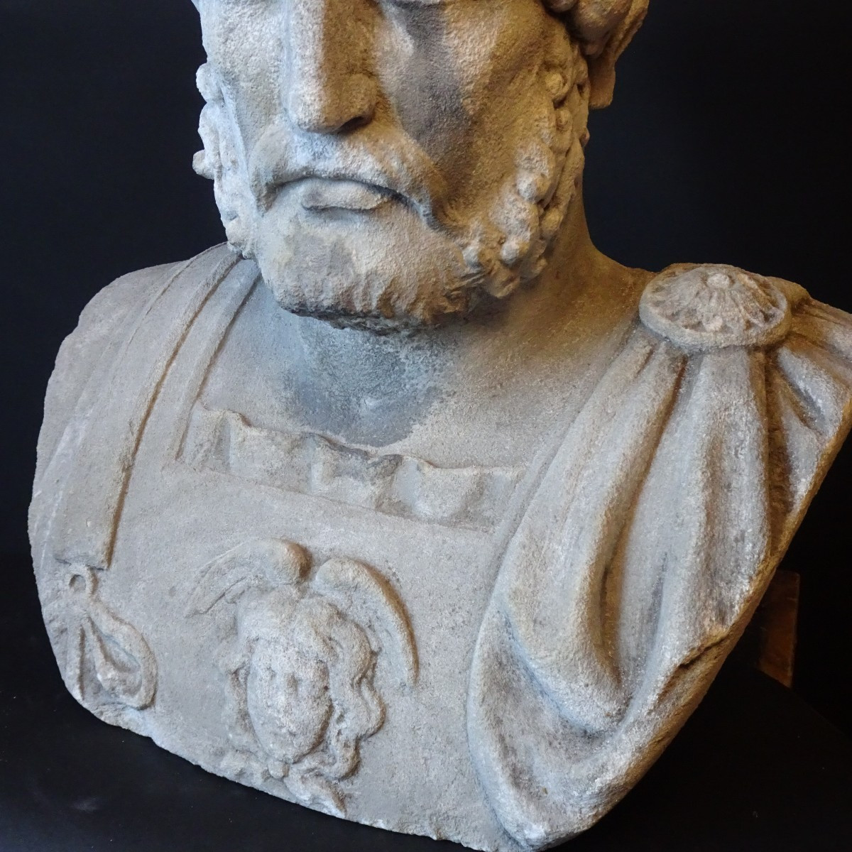 Busto di Imperatore romano  XIX secolo-photo-4