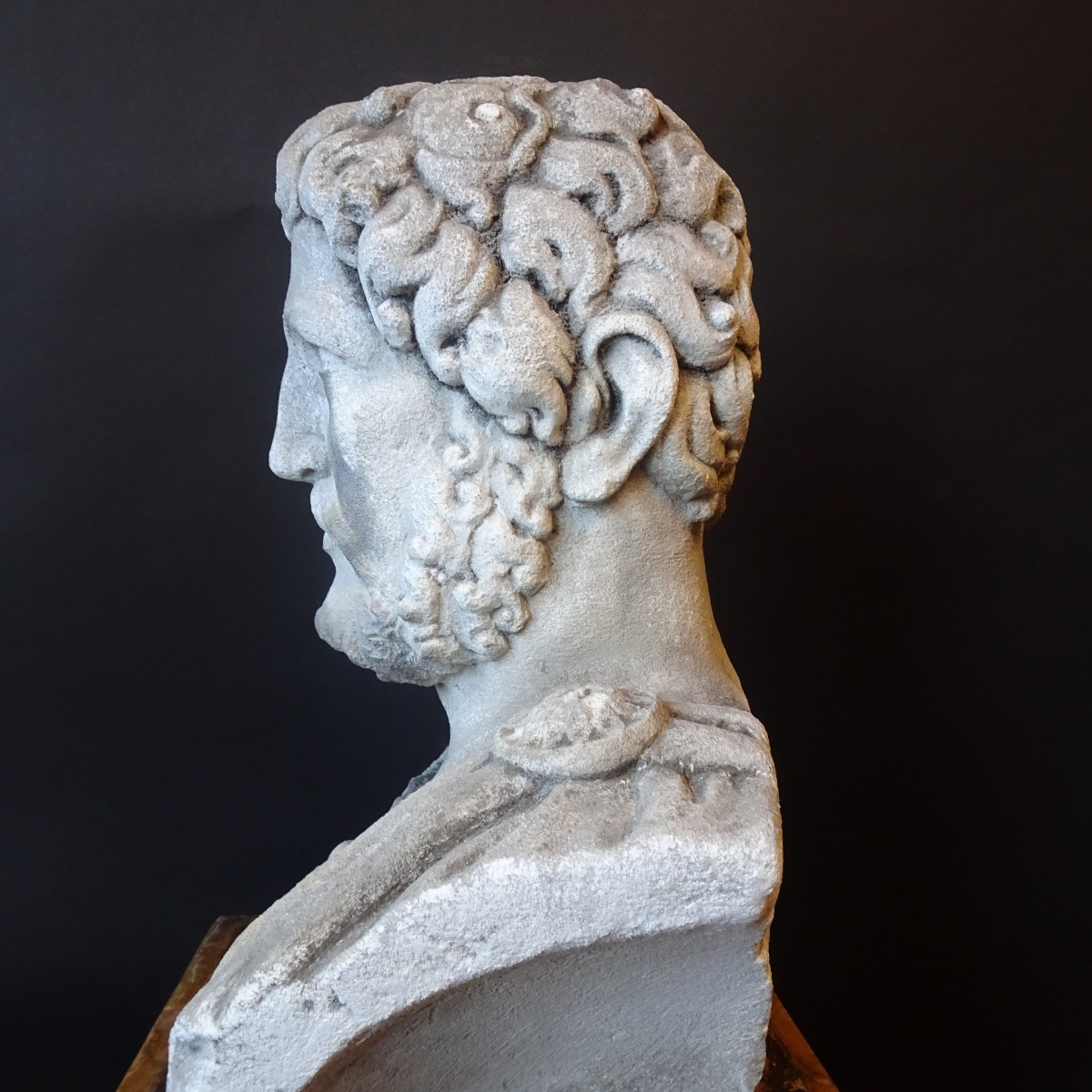 Busto di Imperatore romano  XIX secolo-photo-3