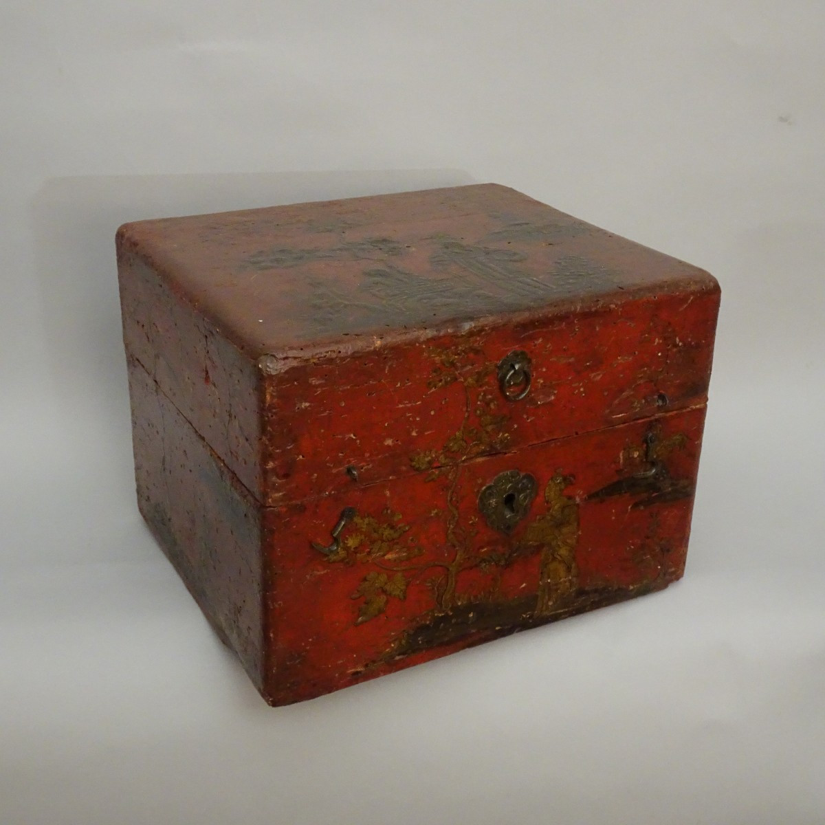 Scatola laccata a chinoiserie  XVIII secolo-photo-2