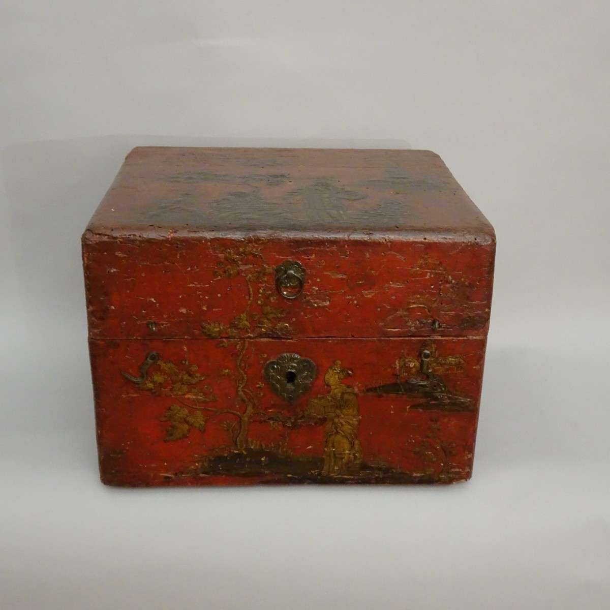 Scatola laccata a chinoiserie  XVIII secolo-photo-3