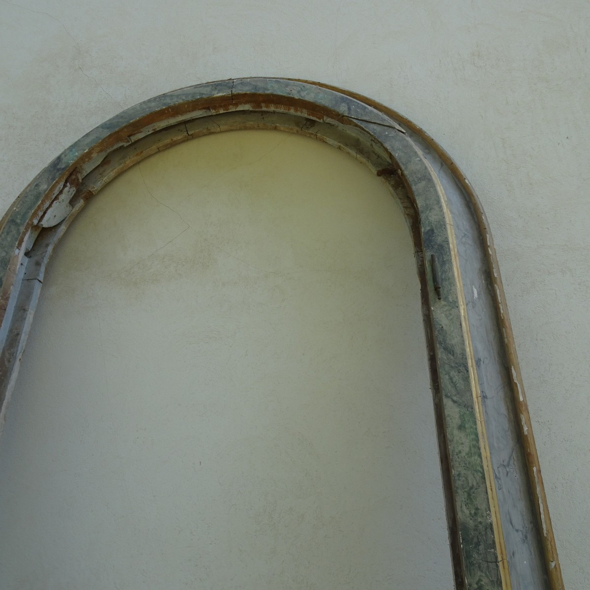 Coppia di grandi cornici in legno laccato  per nicchie  XVIII secolo-photo-4