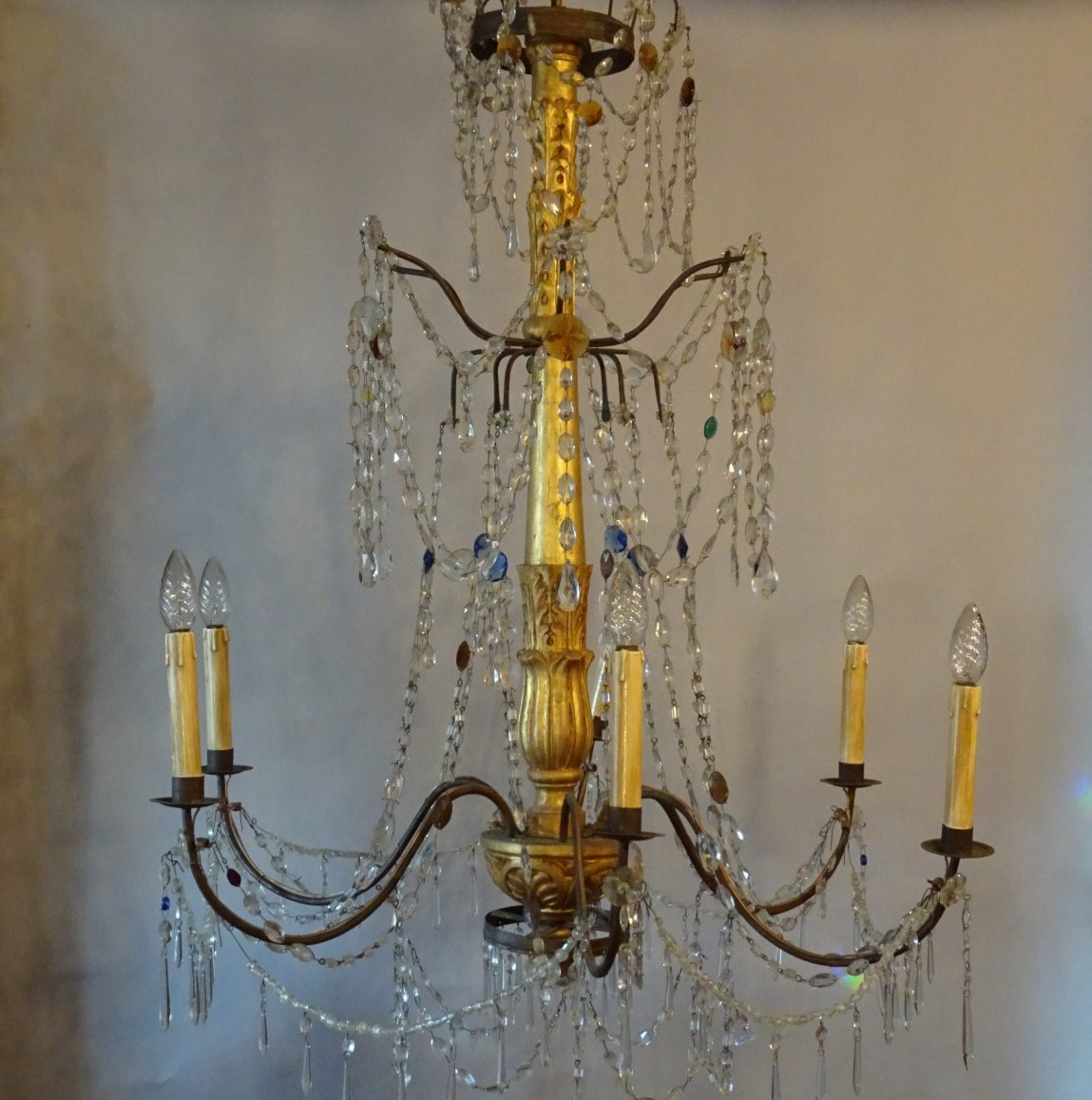Lampadario genovese Luigi XVI 