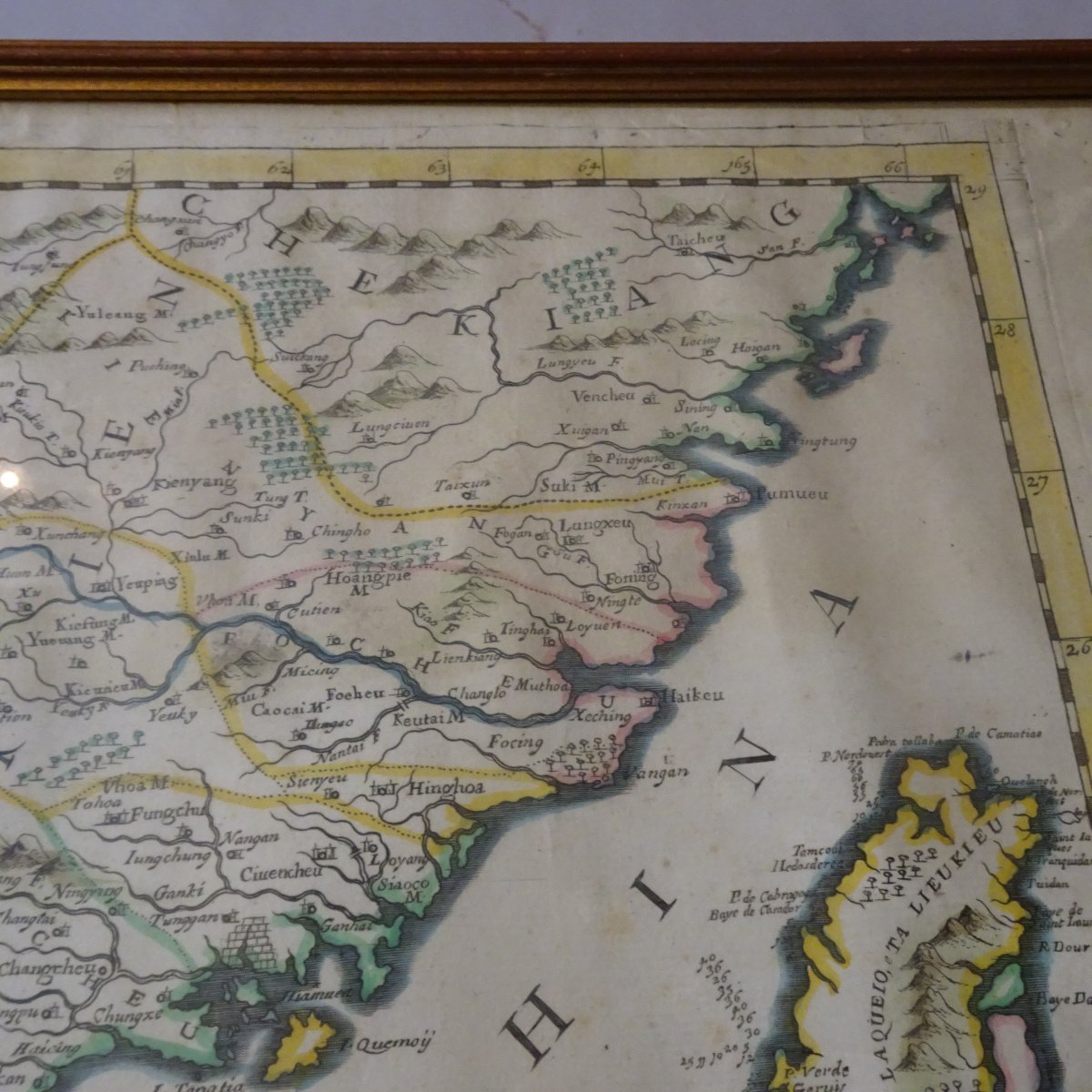Vincenzo Coronelli (1650- 1718) Mappa Cina Meridionale e di Taiwan del 1696-photo-7