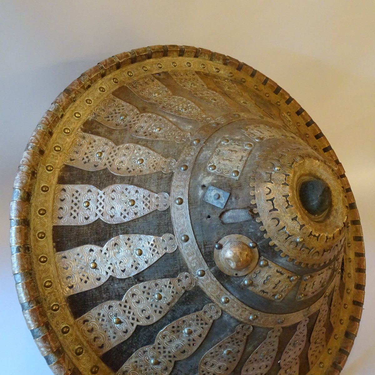 Grande scudo da Ras Etiope fine XIX secolo-photo-2