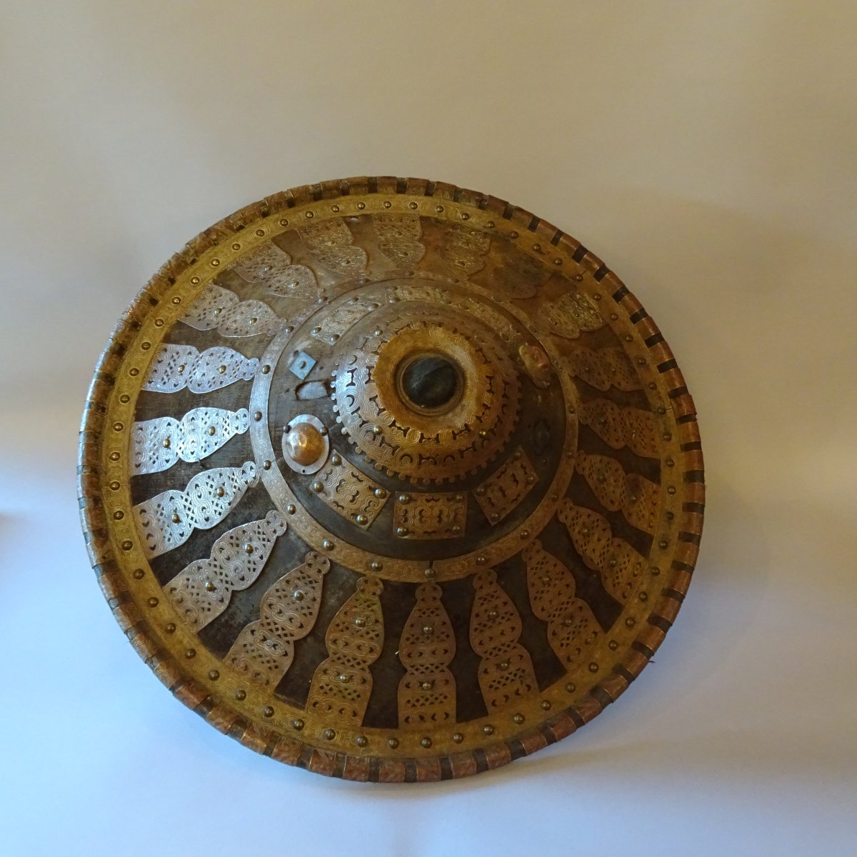 Grande scudo da Ras Etiope fine XIX secolo-photo-3