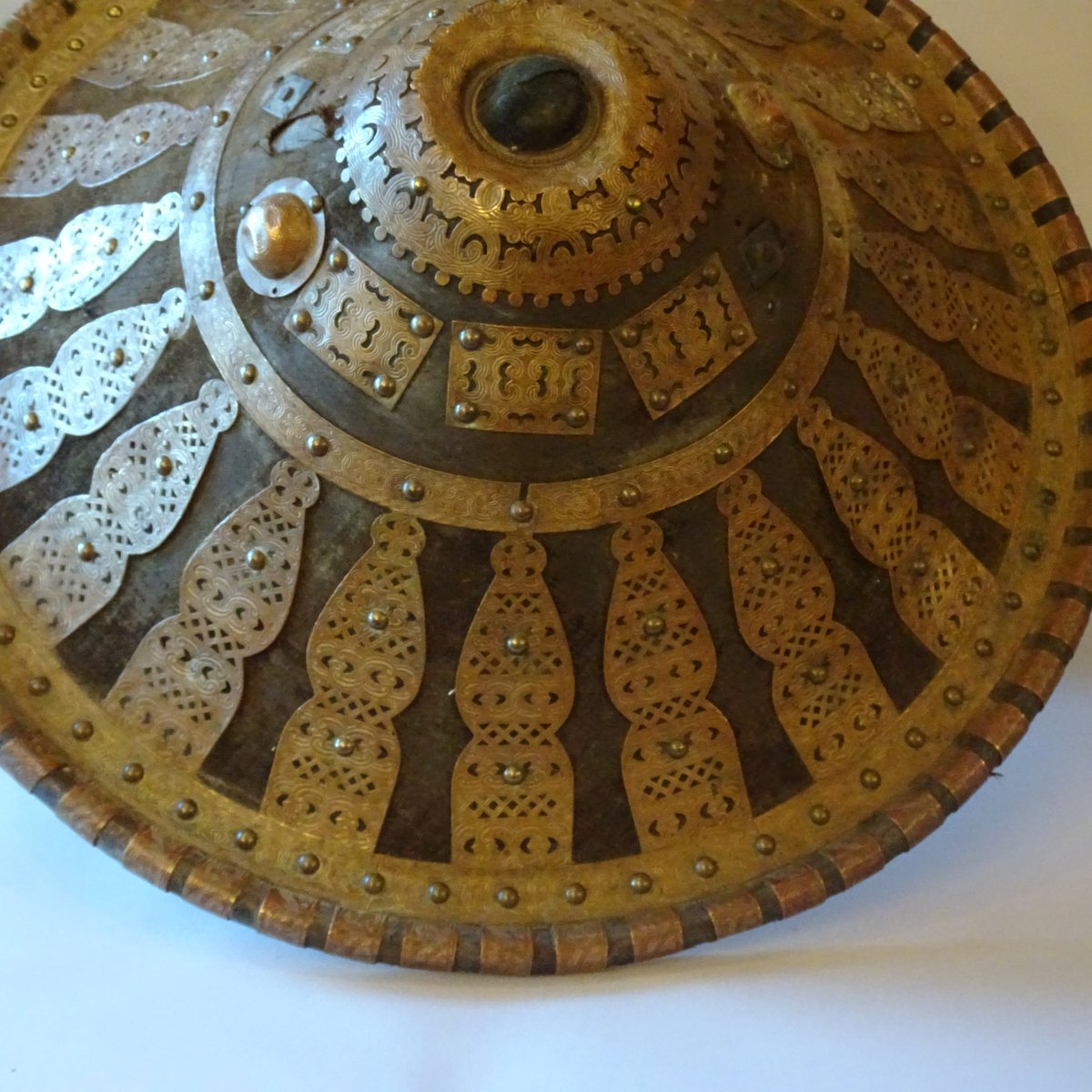Grande scudo da Ras Etiope fine XIX secolo-photo-1