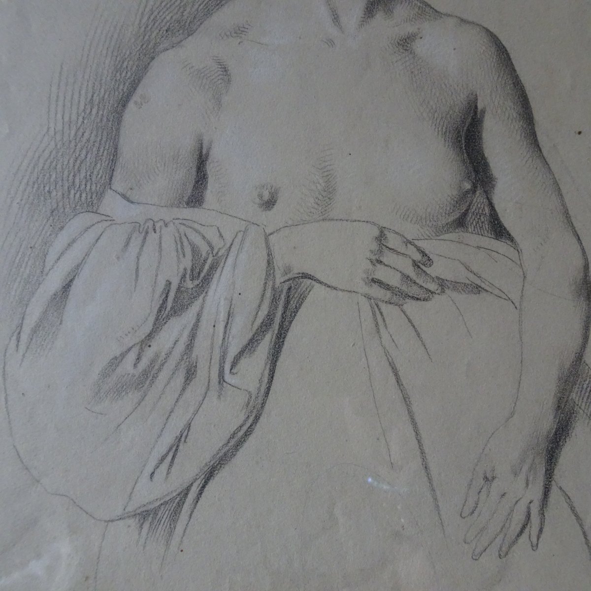 Carlo Arienti ( 1801- 1873)  Studio di figura femminile -photo-3