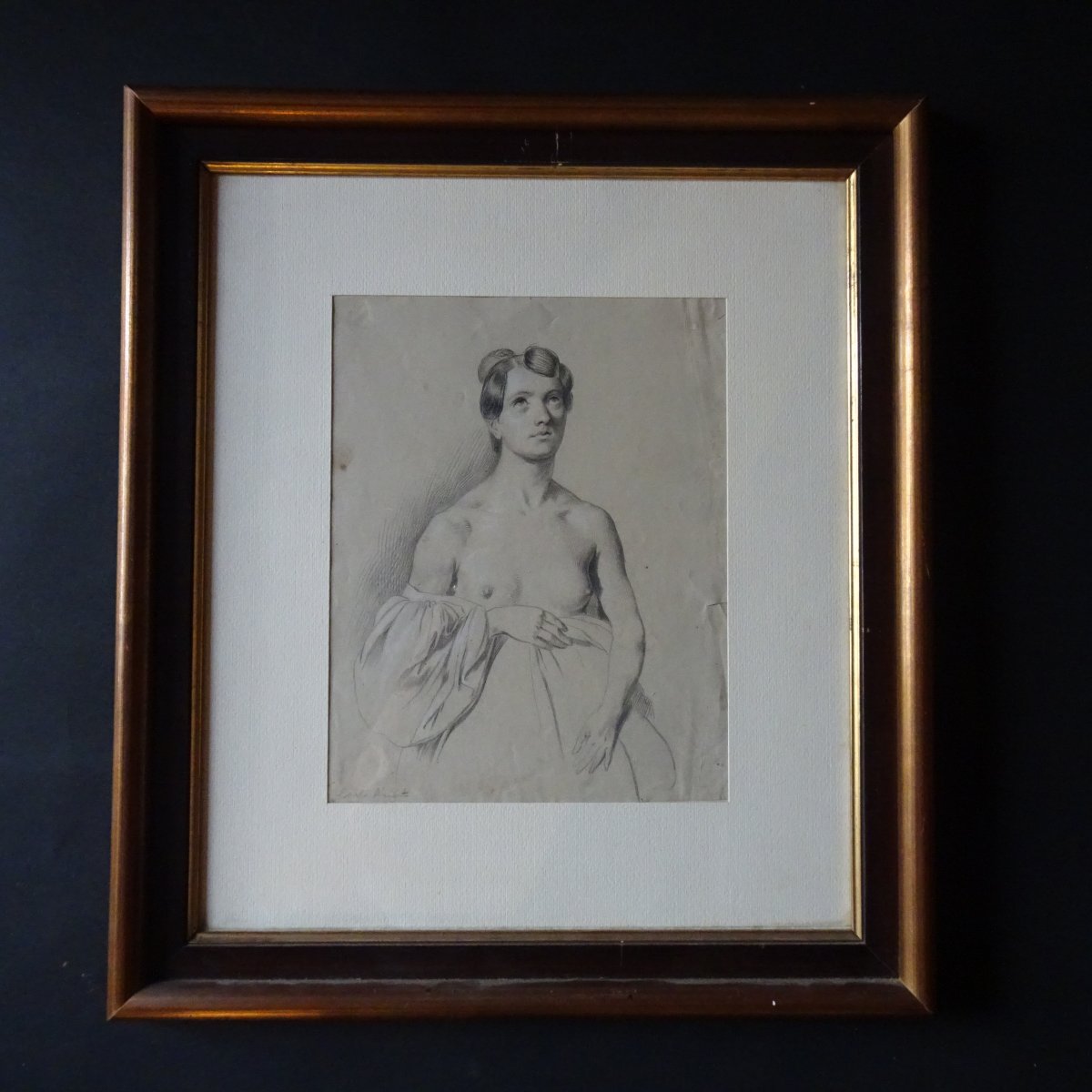 Carlo Arienti ( 1801- 1873)  Studio di figura femminile -photo-2
