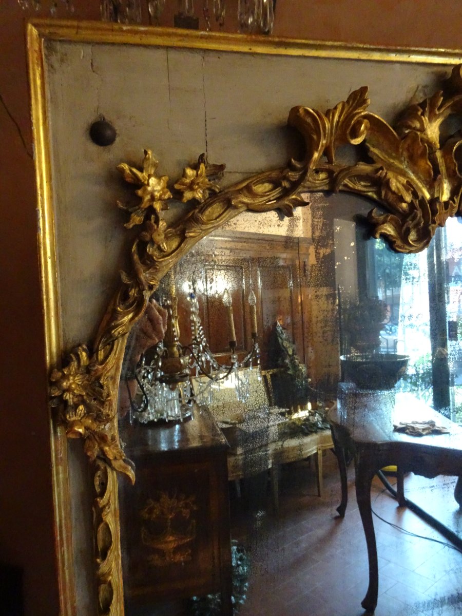 Grande specchiera caminiera  Luigi XV -photo-6