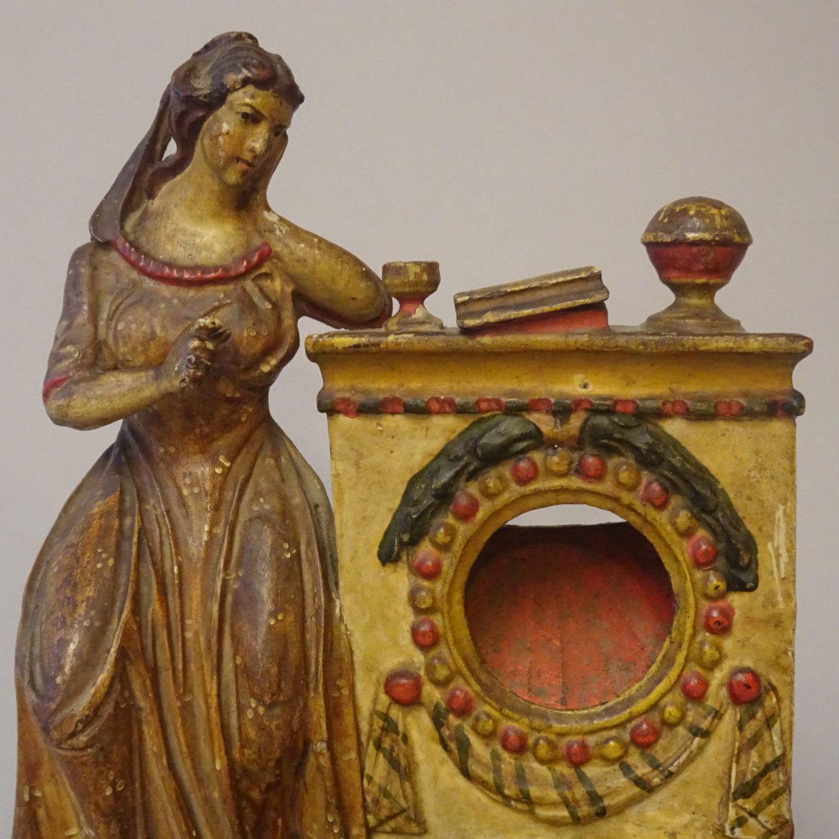 Portaorologio in legno laccato Venezia XVIII Secolo -photo-2