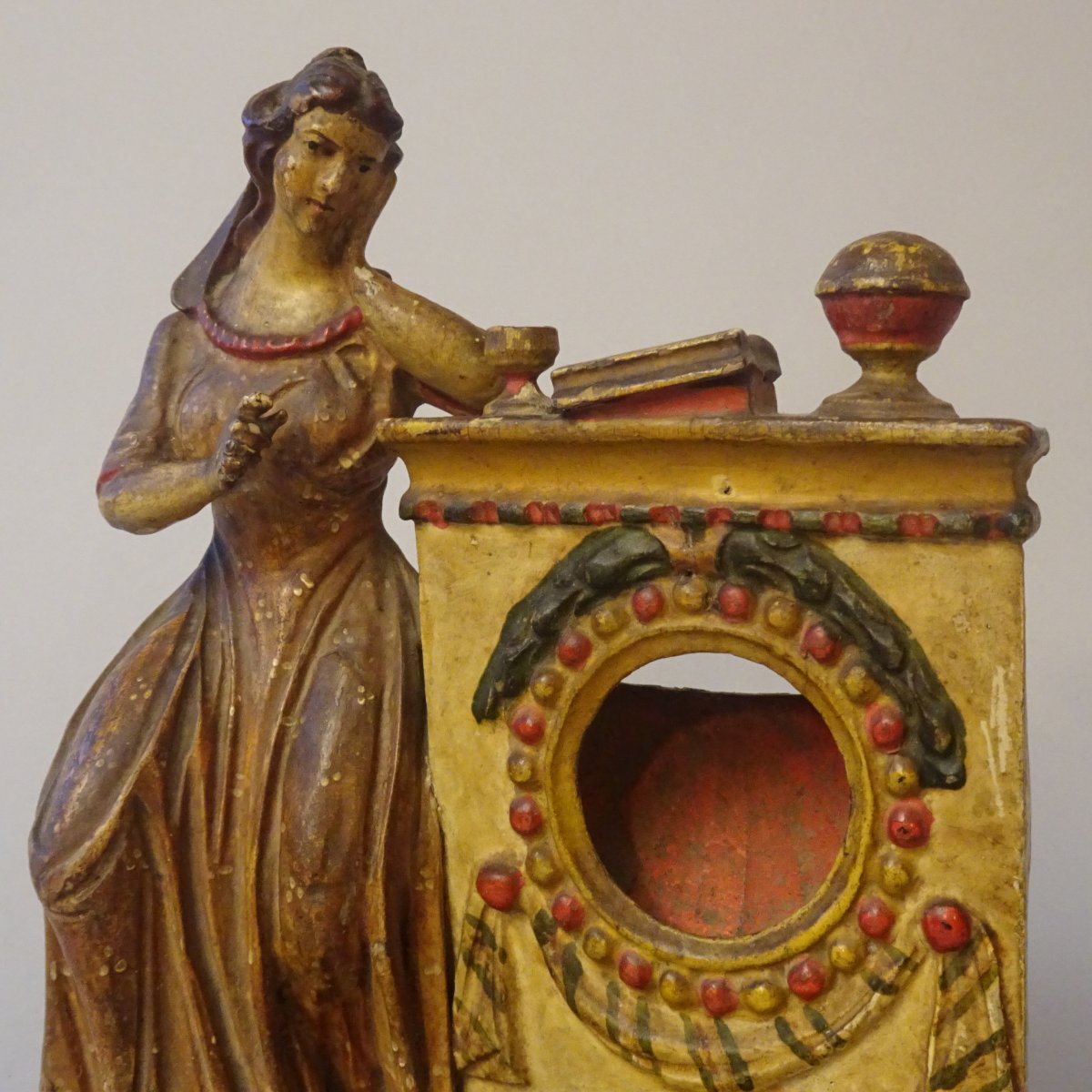 Portaorologio in legno laccato Venezia XVIII Secolo -photo-4