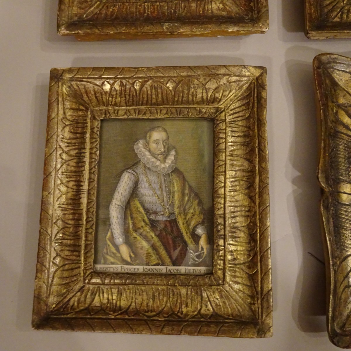 Incisioni raffiguranti ritratti  di  nobili austriaci con cornici XIX secolo -photo-5