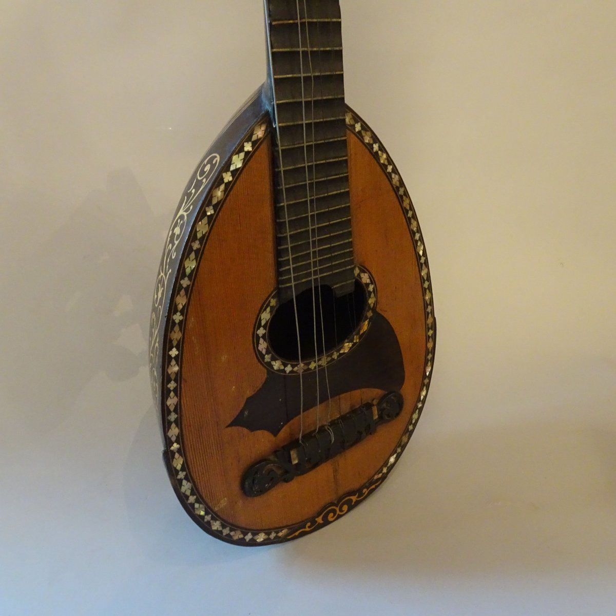 Antico Mandolino Carlo Albertini Milano XIX secolo-photo-3