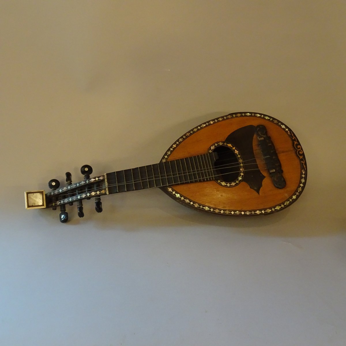 Antico Mandolino Carlo Albertini Milano XIX secolo