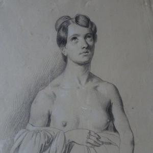 Carlo Arienti ( 1801- 1873) Studio di figura femminile