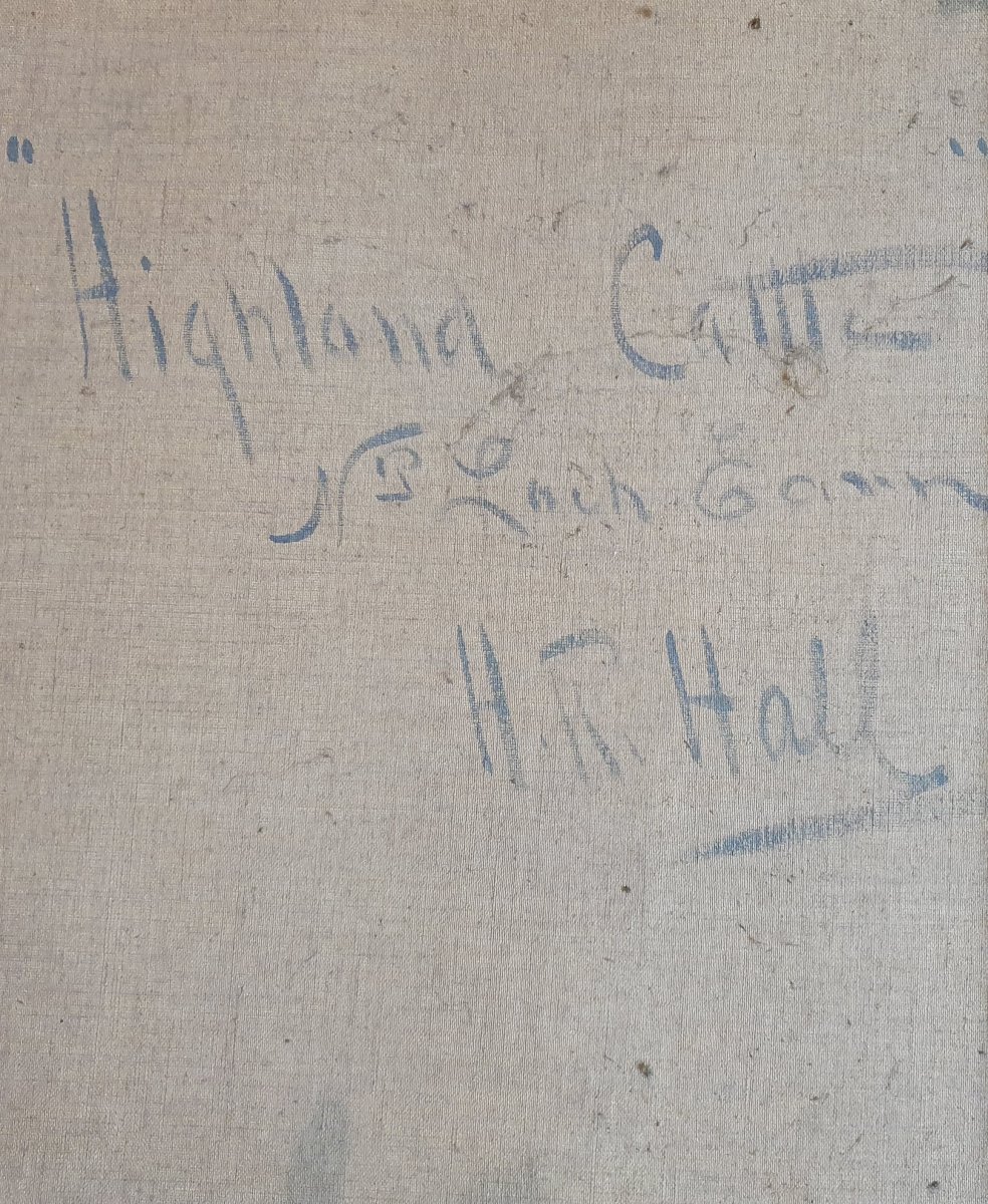 Henry Robinson Hall (1858 - 1927)  Bétail des Highlands du XIXe-photo-1