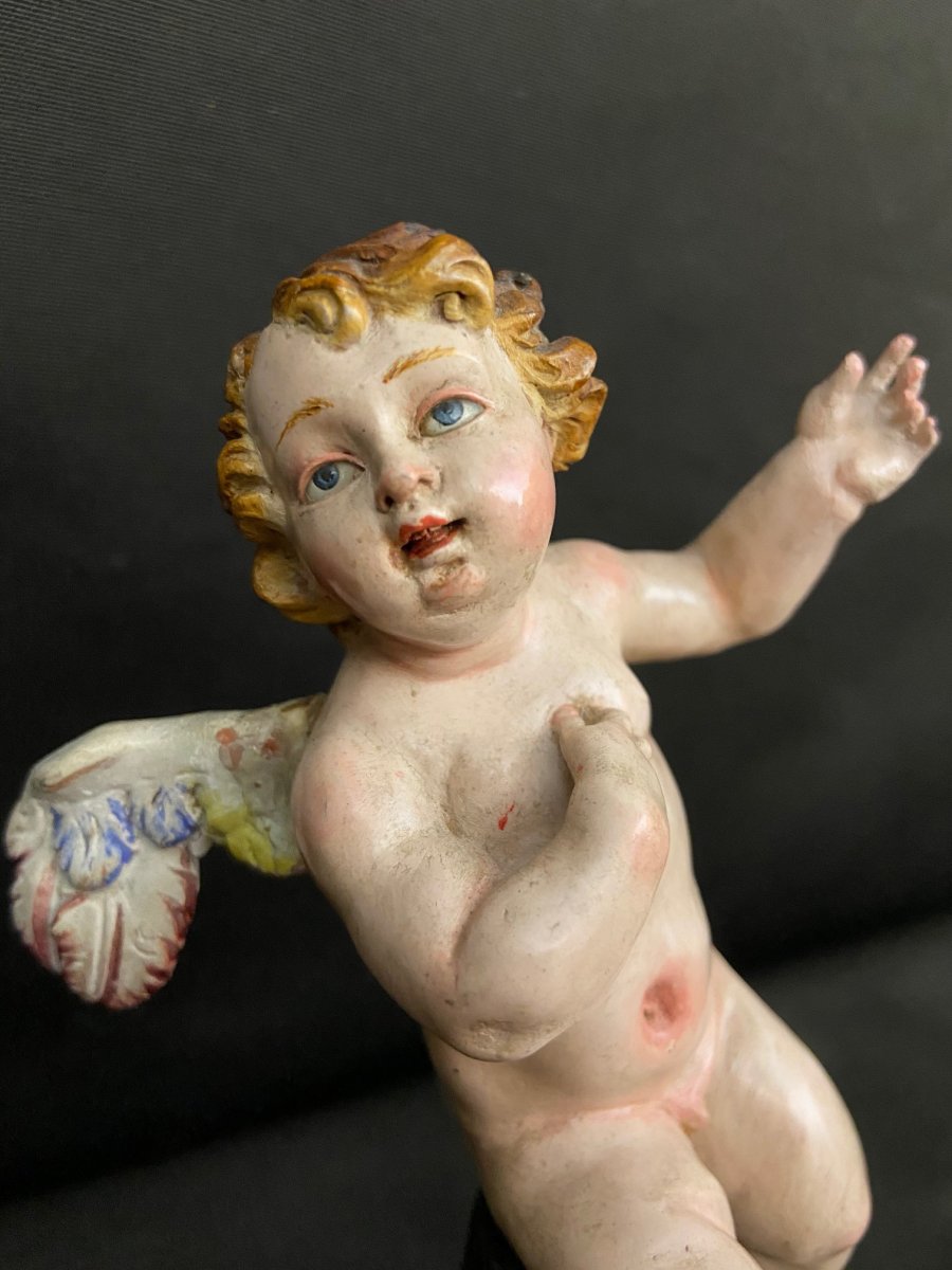 Anges En Terre Cuite Napolitaines Du XIX Siècle-photo-1