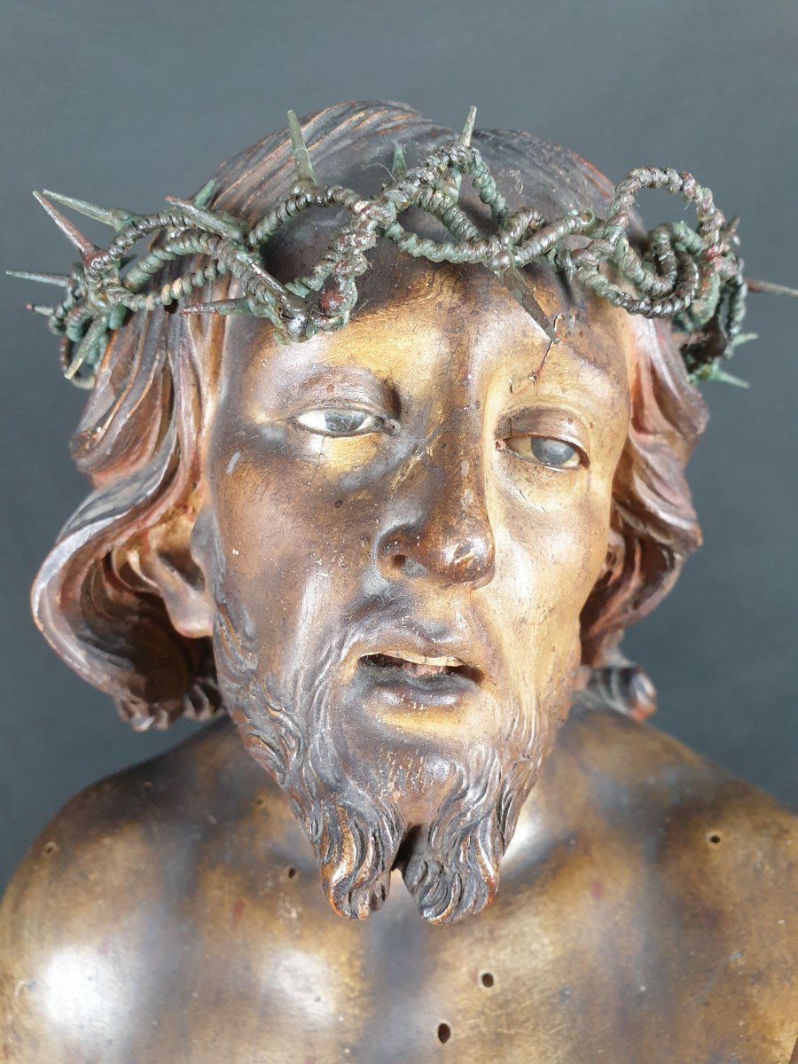 Ecce Homo,  Sculpture Napolitaine Du 18e Siècle-photo-4