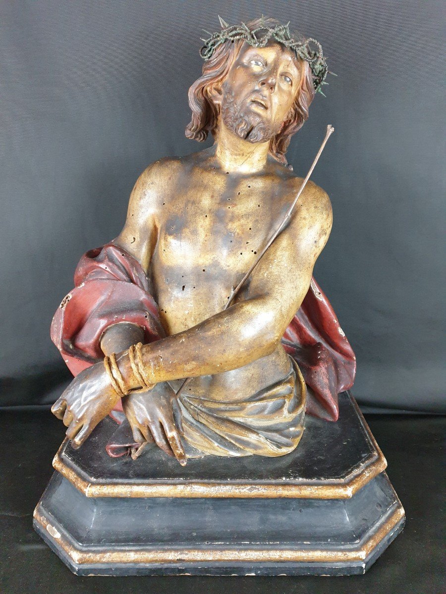 Ecce Homo,  Sculpture Napolitaine Du 18e Siècle