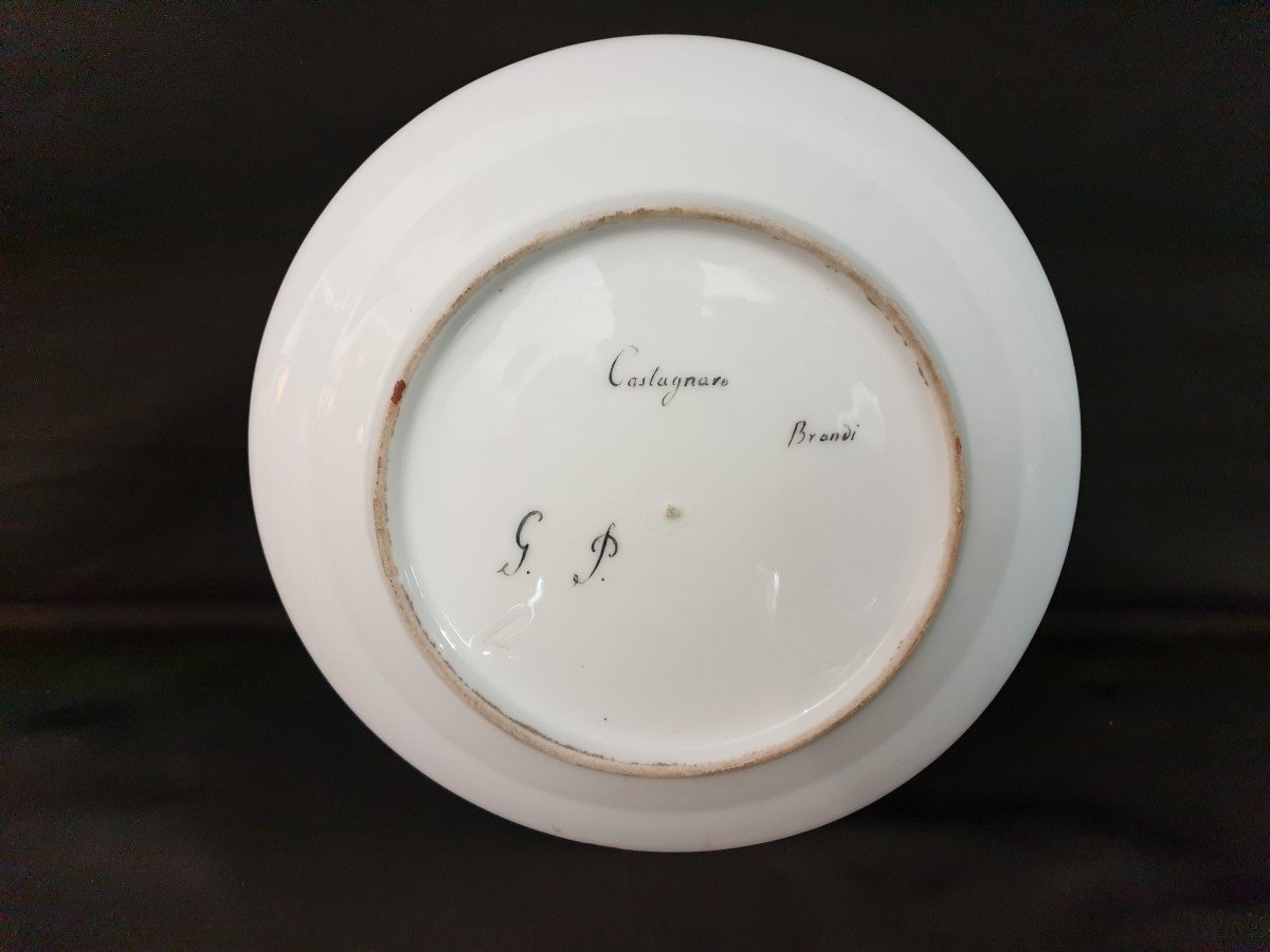 Collections de 20 Assiettes En Porcelaine  Napolitaines Signées Brandi 1840 -photo-4