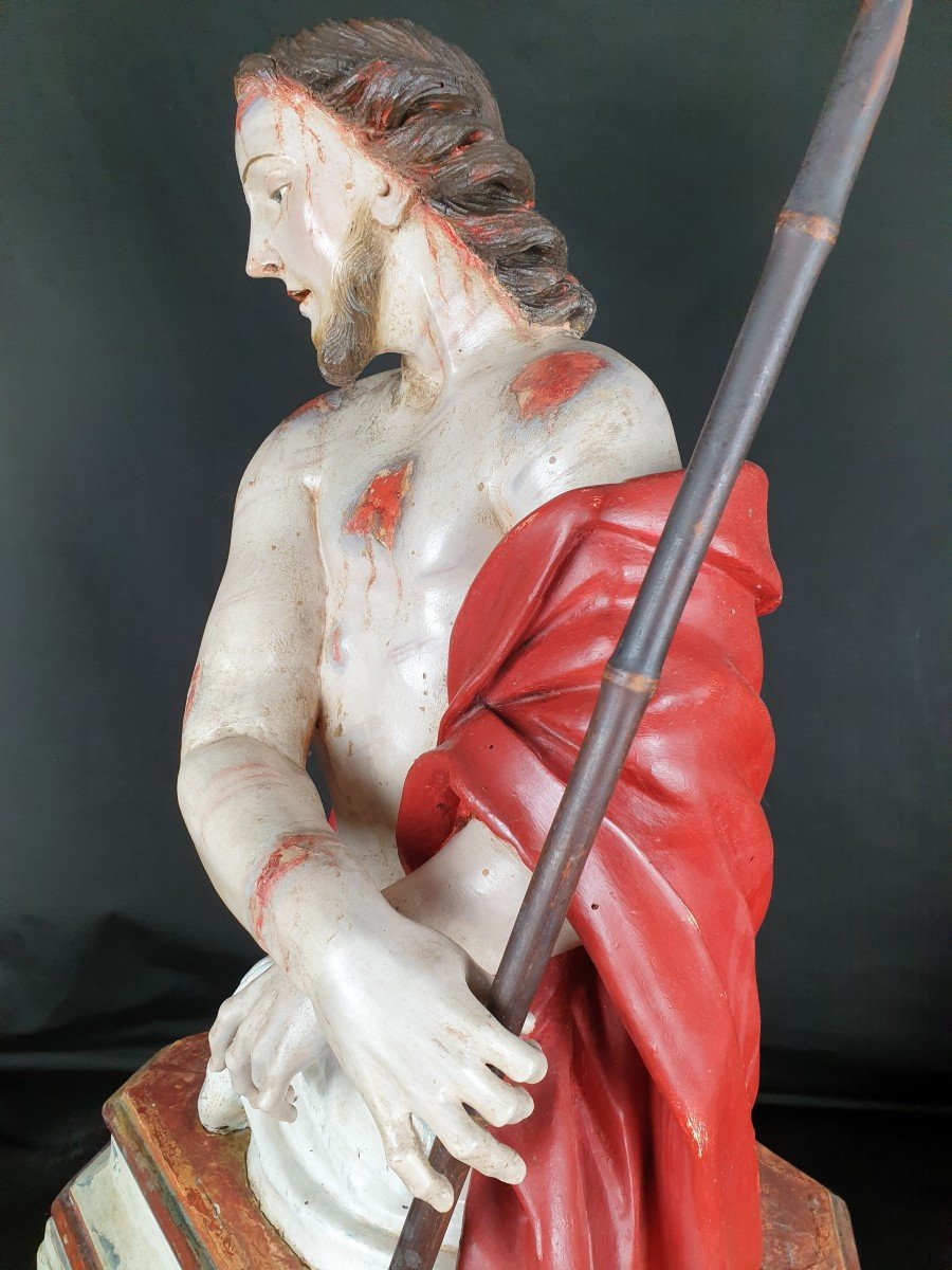 Ecce Homo Du XVIII Siècle, Sculpture Napolitaine-photo-3