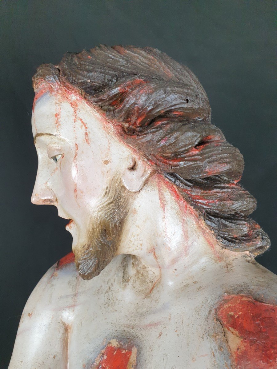 Ecce Homo Du XVIII Siècle, Sculpture Napolitaine-photo-4