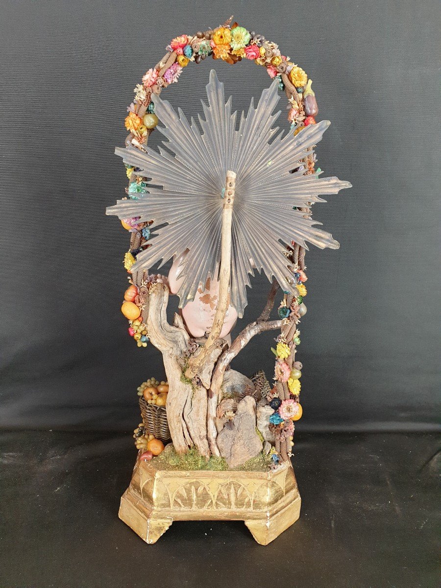 Enfant Jésus, Sculpture Napolitaine Du XIXe Siècle-photo-3