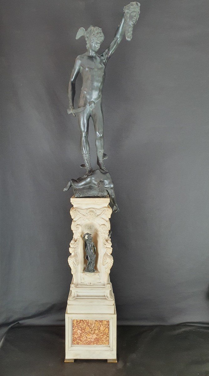 Persée Avec La Tête De Méduse, Bronze Du XIXe Siècle