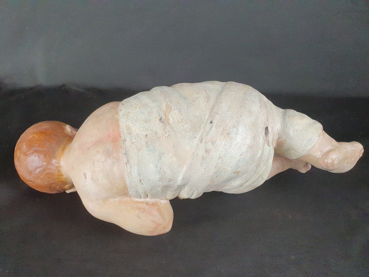 Bambinello, Sculpture Napolitaine Du XIXe Siècle-photo-2