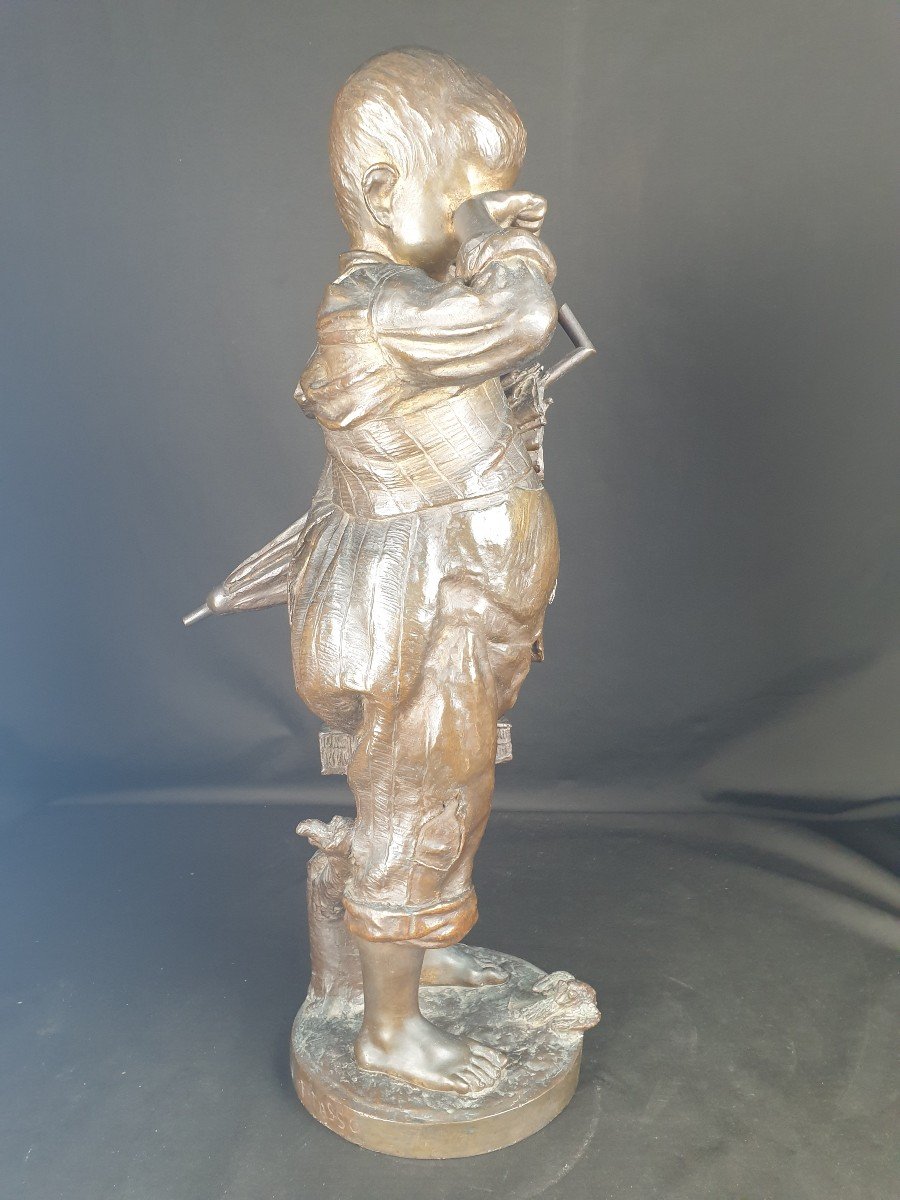  Enfant Triste, Bronze XIXème-photo-5