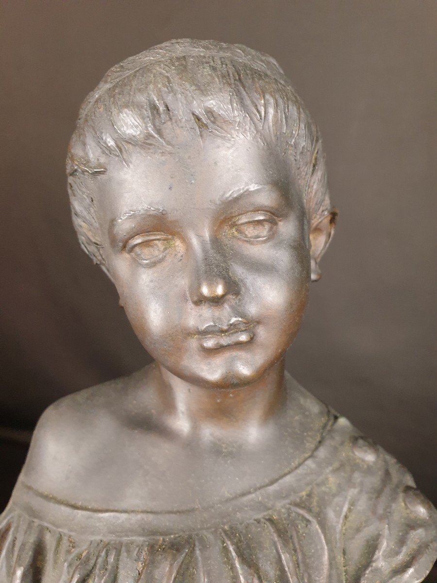 Fillette, Signée P. Fosca Du XIXe Siècle-photo-3