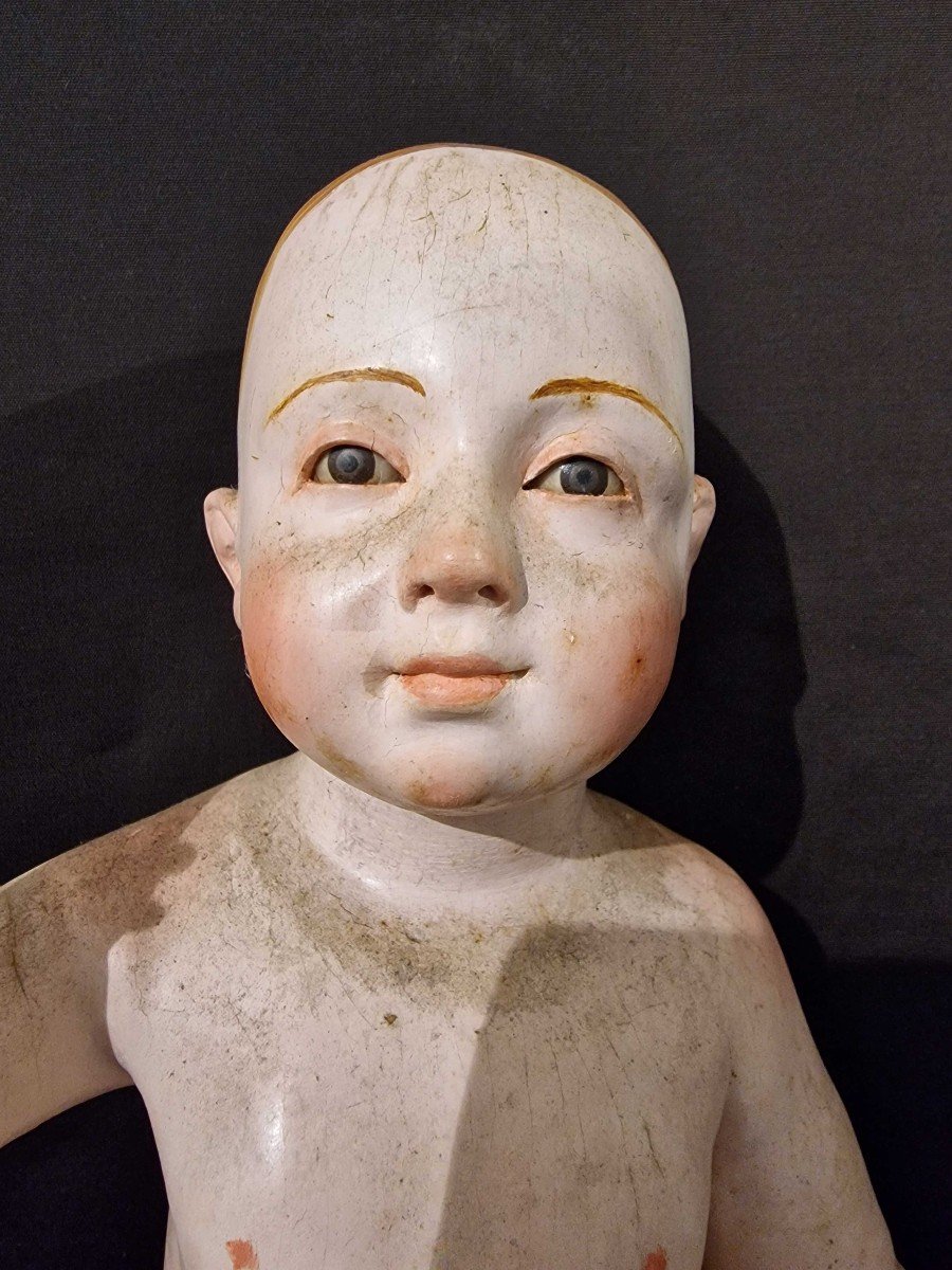 l'Enfant Jésus, Sculpture Napolitaine Du XVIIIe Siècle-photo-3