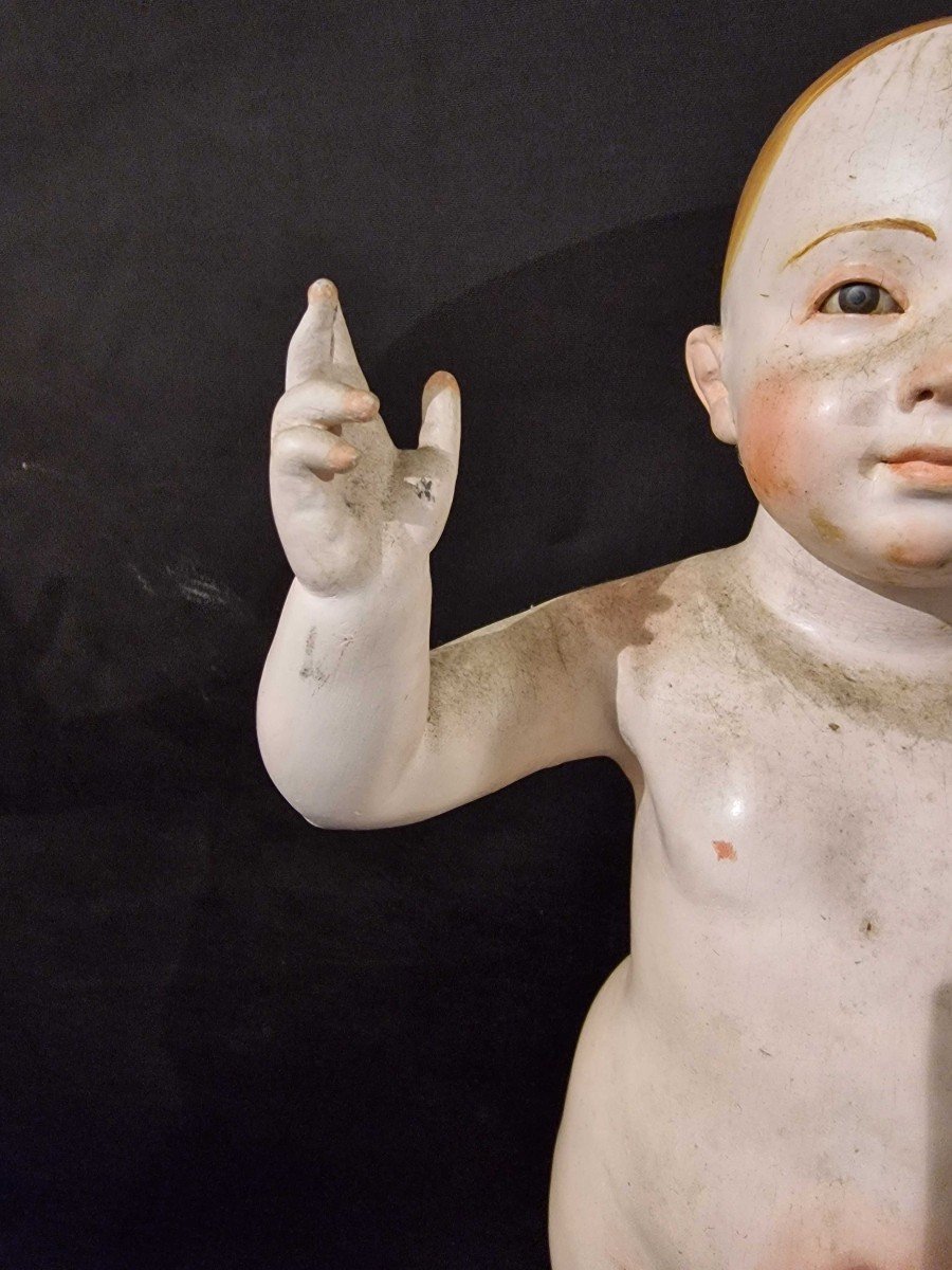 l'Enfant Jésus, Sculpture Napolitaine Du XVIIIe Siècle-photo-4
