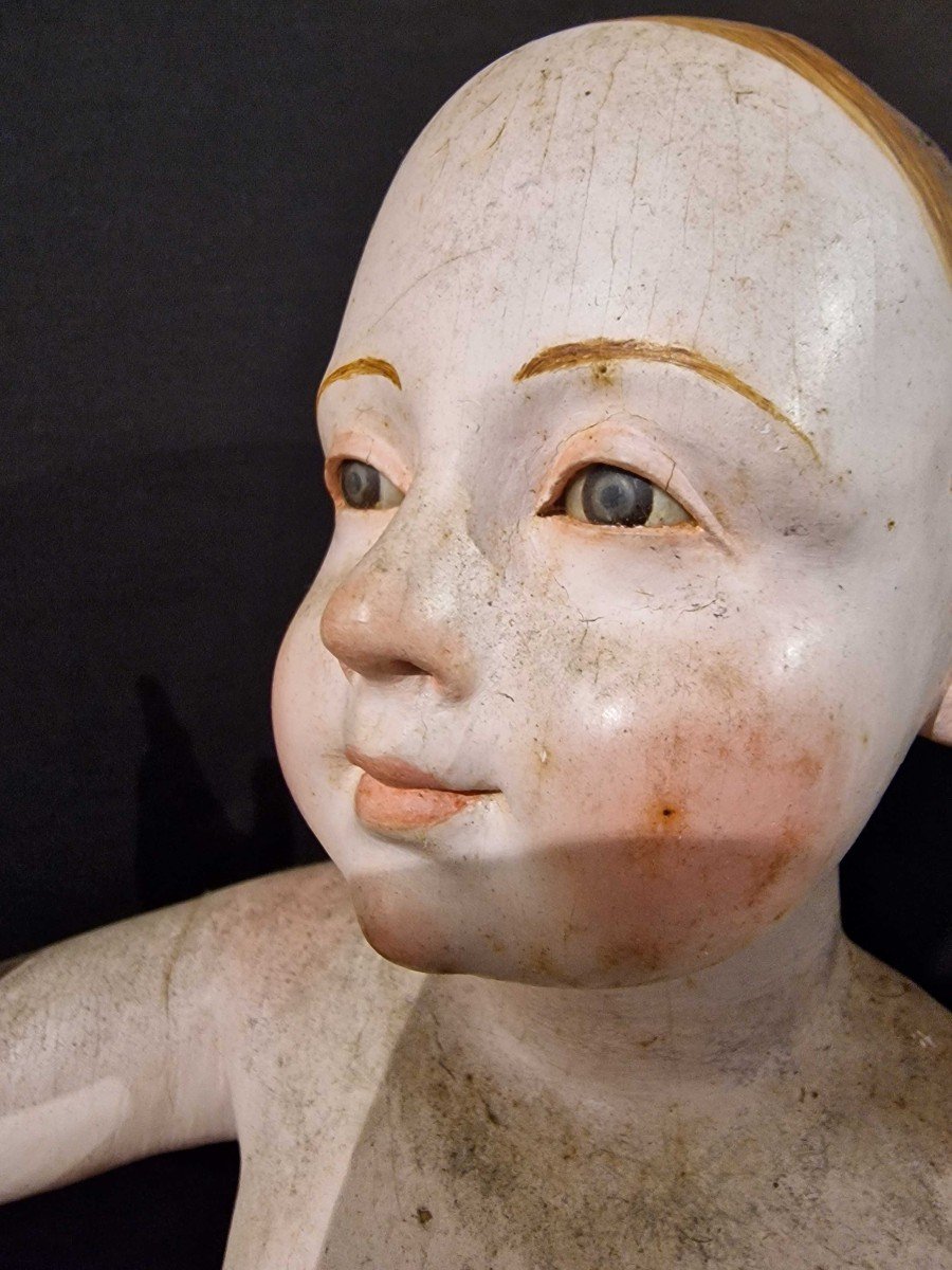 l'Enfant Jésus, Sculpture Napolitaine Du XVIIIe Siècle-photo-1