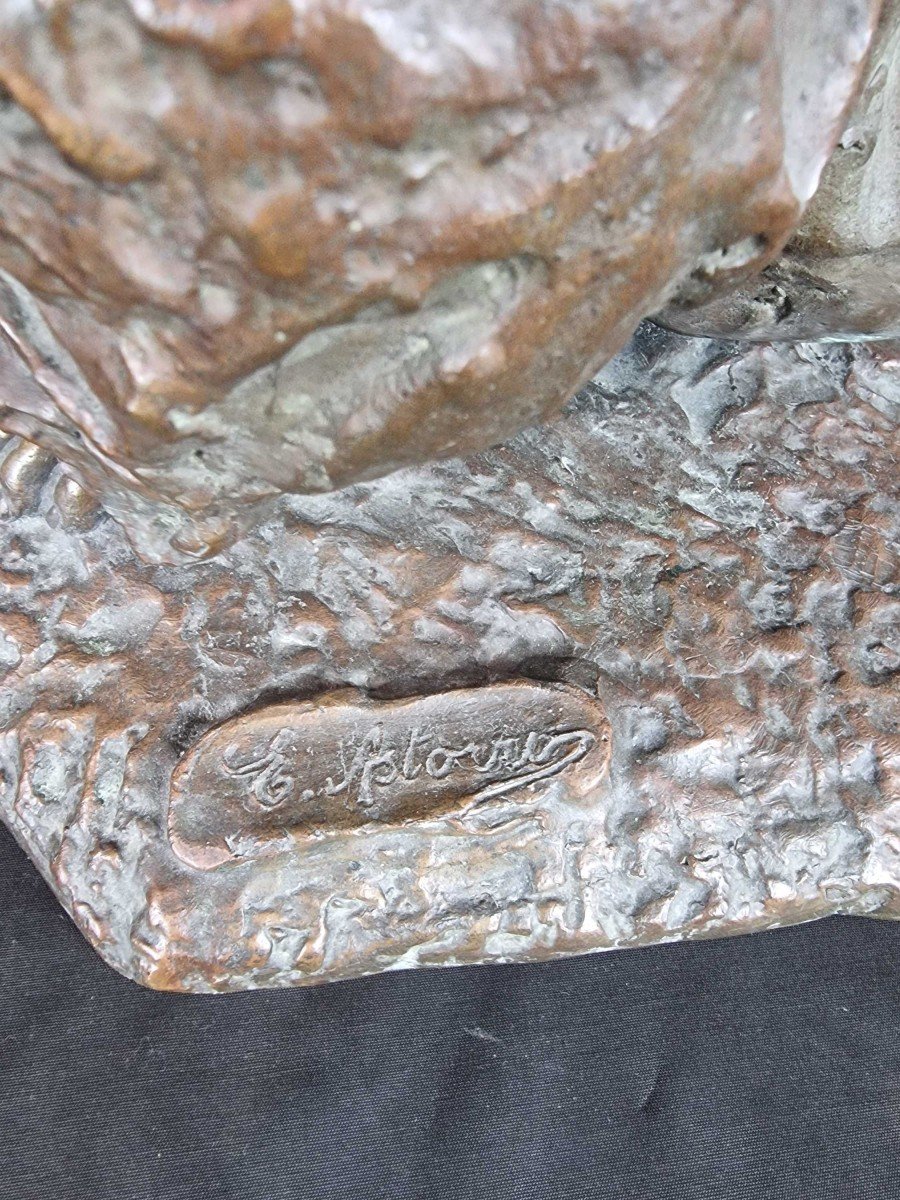  Enfant Joueur, Bronze XIXe Siècle-photo-3