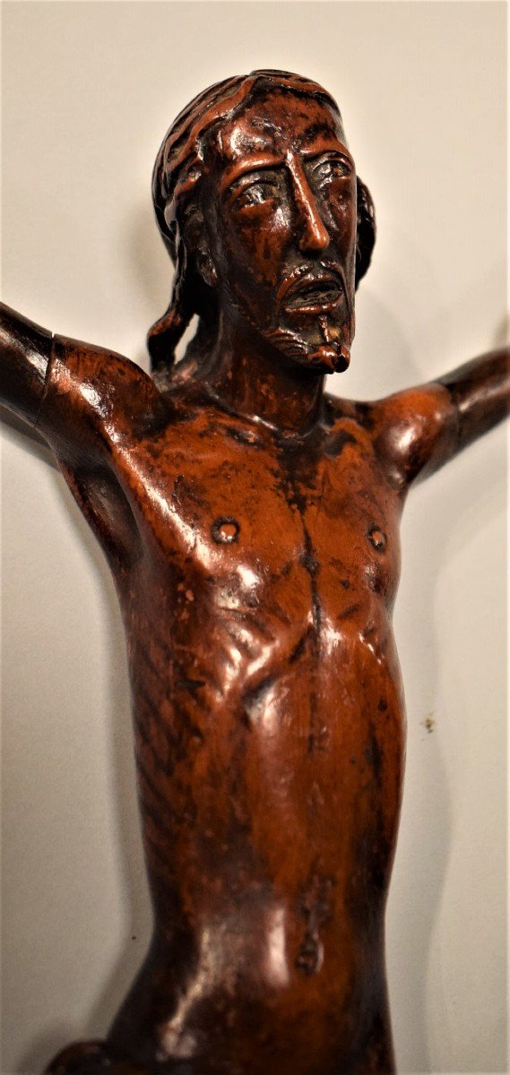 Cristo Crocifisso in bosso del '400-photo-2